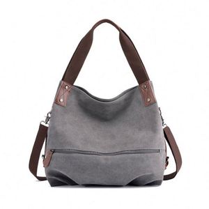 Bolso de Lona de Moda, Bolso Bandolera, Bolso de Mensajero, Bolso Tote Informal para Mujer - Product Image 1