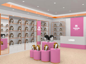 ตู้โชว์วิกผมแบบ LED  รักษ์โลก คุณภาพสูง ทนทาน |   ตู้โชว์ติดผนังร้านเสริมสวยอิลลูมิเนเต็ด บิวตี้ ซาลอน สำหรับต่อผม - Product Image 3