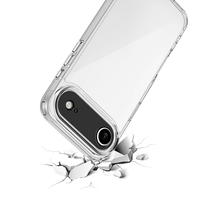 Coque de protection arrière souple et transparente en TPU durable pour iPhone 17 Air, 17 Pro Max, 16, 15, 14, 13, 12