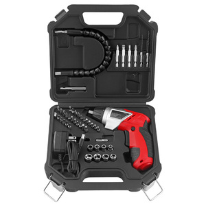 Juego de destornilladores eléctricos Tone de 46 piezas, taladro de 3.6V con mango tipo pistola, con kit de puntas y adaptadores para uso doméstico - Product Image 1