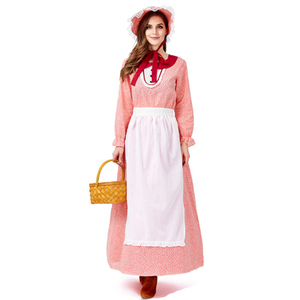 Disfraz <span class=keywords><strong>de</strong></span> dama para adultos Little House on the Prairie Girl Cosplay Fiesta <span class=keywords><strong>de</strong></span> Acción <span class=keywords><strong>de</strong></span> Gracias Conjunto <span class=keywords><strong>de</strong></span> disfraces - Product Image 4