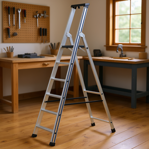 Échelle escamotable en aluminium Ttake, hauteur 6 pieds, avec pieds antidérapants pour usage domestique - Product Image 3