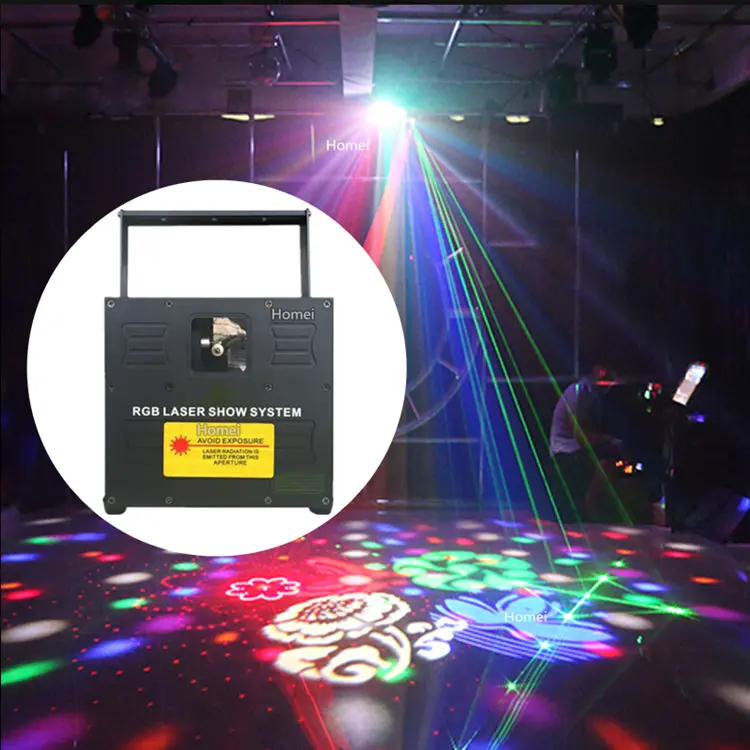 Lampu laser LED grosir pabrik 3W 5W 10W lampu laser warna penuh lampu klub malam DJ s Bar