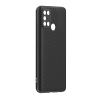 Coque en Silicone TPU pour OPPO Realme 7i /C17, étui de téléphone portable à Texture croisée, avec trou précis, produit d'usine, Durable