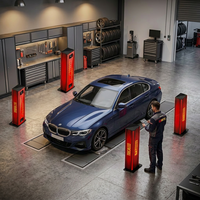 Système de caméra d'alignement de roues sans contact haute précision GATmatic GA-800B, base de données de 20 000 véhicules, vitesse d'équilibrage rapide