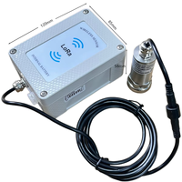Capteur de vibration et de température LoRa magnétique/fileté à installation facile avec sortie Modbus, dispositif de surveillance industrielle sans fil