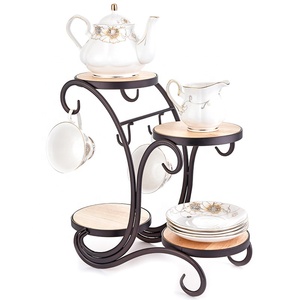 Veelzijdige Vierkante Metalen Bekerrek Flexibele Mokhouder Keuken Garderobe Tas Muur Gemonteerd Commodity Plank Koffie Voedsel Opslag - Product Image 6