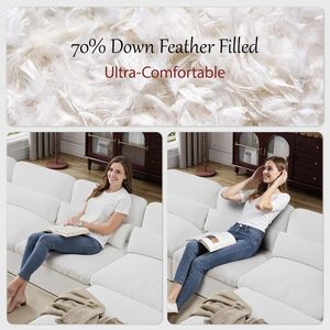 Juego de Sofás Modulares Seccionales de Tela, Muebles Comprimidos al Vacío, Sofá Desmontable para Sala de Estar, Sofá Comprimido en Caja - Product Image 5