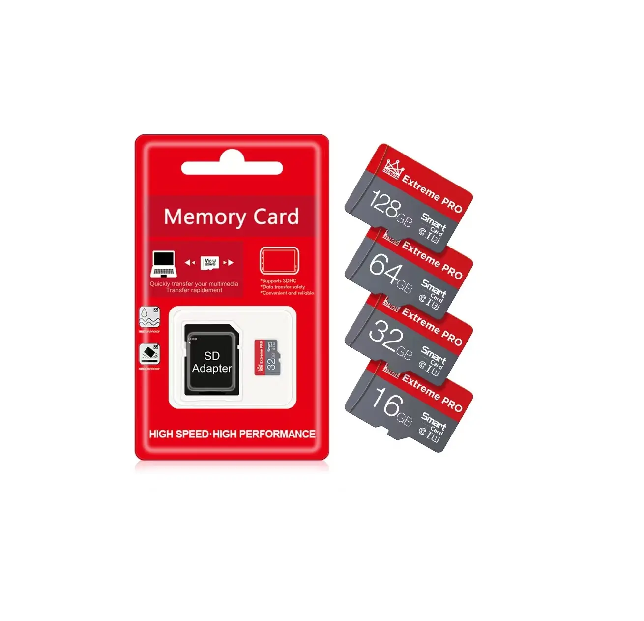 Class 10 Highest Transmission level SD Memory Card Usb3.0 16G 32G 64G 128G 256G 512G
