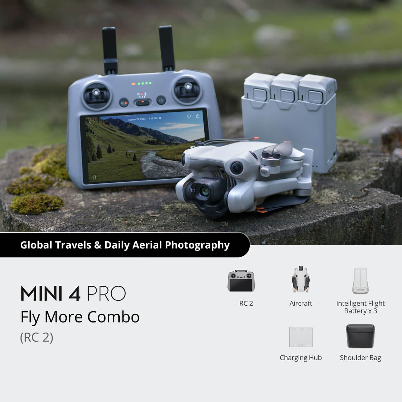 Gray-Mini 4 Pro Fly More Combo RC 2