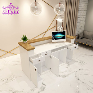 2020 de la fábrica <span class=keywords><strong>barato</strong></span> blanco salón de recepción para salón de belleza - Product Image 2