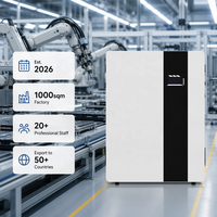 Batterie solaire LiFePO4 murale résidentielle 51,2 V 100 Ah/200 Ah, alimentation de secours hybride pour système de stockage d'énergie hors réseau