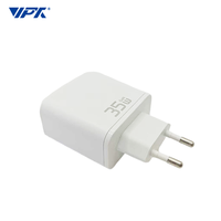 Chargeur mural rétractable GaN 65W PD, chargeur USB C rapide avec câble Type-C rétractable pour téléphone, ordinateur portable, tablette