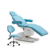Table électrique à 3 ou 4 moteurs Chaise de salon de podologie Chaise médicale de traitement de canapé Chaise de salon de beauté Chaise de massage du visage Lit