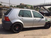 Convient pour Volkswagen Golf MK4 4ème génération, kit de modification R32 : pare-chocs arrière, pare-chocs avant, jupes latérales, calandre, aileron arrière