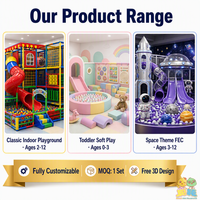 Équipement de terrain de jeu intérieur, jeux de projection interactifs, ensemble de jeux souples, système de jeu pour enfants avec éclairage LED, parc d'attractions commercial