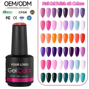 ผู้ผลิตยาทาเล็บคุณภาพเยี่ยม ขายส่งเจลทาเล็บ 48 สี ขนาด 15 มล. รับผลิตแบรนด์ส่วนตัว เจลยูวีแอลอีดี เจลทาเล็บแบบ OEM สำหรับร้านทำเล็บและความงาม - Product Image 1