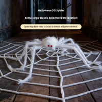 Vente en gros d'araignées géantes en fourrure pour la décoration d'Halloween, accessoires de fête intérieurs/extérieurs, araignées en peluche multicolores de 50 à 200 cm, personnalisables