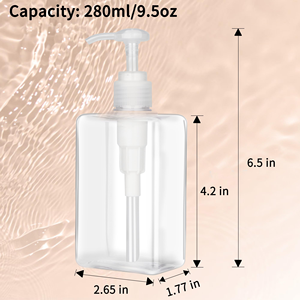 330ml Petg <b>Plastic</b> Cosmetic Bottle Pump <b>Cap</b> for Body Wash and Shampoo Lotion Packaging Bottle - Product Image 2