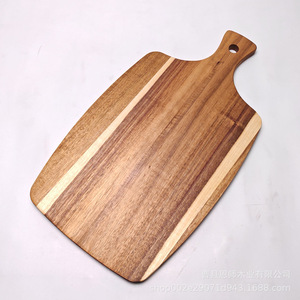 Tabla de cortar de madera de acacia rectangular con asa para cocina doméstica - Product Image 5