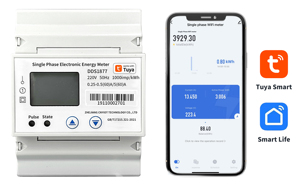 Nhà máy cung cấp tuya LCD hiển thị wifi thông minh Điện tử năng lượng <span class=keywords><strong>Meter</strong></span> Single-phase <span class=keywords><strong>Din</strong></span> <span class=keywords><strong>Rail</strong></span> ddsu1877 - Product Image 4