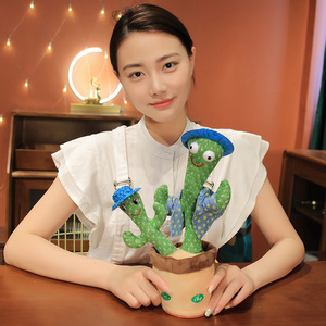 Cactus parlante para niños, juguete de Cactus parlante, grabación con iluminación, creativo, eléctrico, regalos - Product Image 3