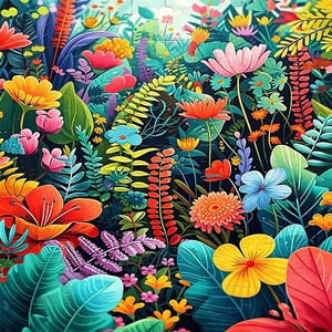 Rompecabezas de Lujo de 1000 Piezas con Diseño de Flores Coloridas para Adultos, Desafío Imposible, Rompecabezas Difíciles para Niños, Directo de Fábrica - Product Image 2