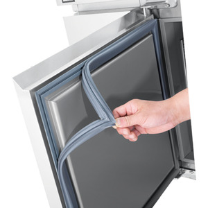 Refrigerador de Cocina de Acero Inoxidable de 550L, Enfriador de Exhibición de Temperatura Única con Mesa de Trabajo, Temperatura Digital - Product Image 2