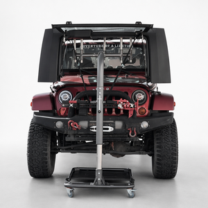 Aoshuna para Wrangler <span class=keywords><strong>Bronco</strong></span> 2 puertas, Elevador de Techo Rígido Desmontable, Manivela de Acero Inoxidable que Ahorra Esfuerzo, Fácil Montaje Individual - Product Image 2