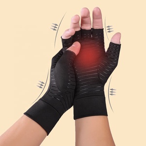<span class=keywords><strong>Gants</strong></span> <span class=keywords><strong>de</strong></span> compression en cuivre pour l'arthrite - Attelle orthopédique - Gant sans doigts infusé au cuivre pour la douleur <span class=keywords><strong>de</strong></span> l'arthrite, RSI Luvas Guantes - Product Image 6
