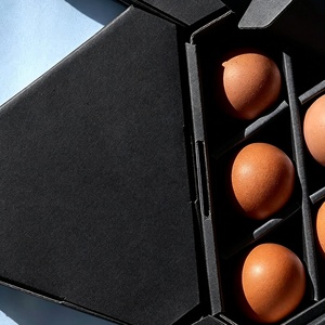 Cartón para Huevos Triangular con Logotipo Personalizado, Caja <span class=keywords><strong>de</strong></span> Papel Reciclable para 6 Huevos, Contenedor <span class=keywords><strong>de</strong></span> Almacenamiento Ecológico para Granjas y Comercios - Product Image 4