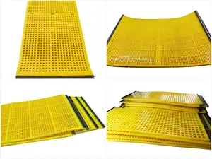 Factory Sale Custom Size Thickness Polyurethane Dewatering Vibrating Screen Sand Sieve Plate Polyurethane Screen Panel