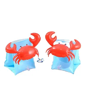 Hot 2022 Justware Summer Fun Cartoon Animal Shape Pvc Inflatable Swimming Arm Ring For Children