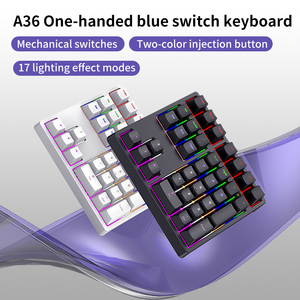 34-Key Wired USB Type-c Ergonomic <span class=keywords><strong>RGB</strong></span> Mini Teclado Numérico Mecânico para Office Computer Gaming & Business em Stock - Product Image 2