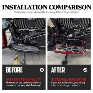 ハーレー ソフテイル ツーリング ストリートグライド ロードグライド FLH/T FLHX FLTRX <span class=keywords><strong>1986</strong></span>年以降モデル対応 オートバイ ドライバー フロアボード フットペグ フットレスト - Product Image 6