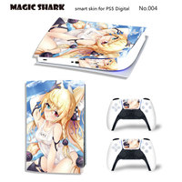 Autocollants de protection en PVC 3M durables sans bulles Housse PS5 pour manette Sony PS5 et poignée de manette PS5