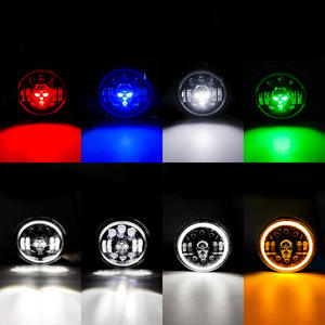 Phares de voiture tout-terrain, 7 pouces, accessoires lumineux, crâne de véhicule, livraison gratuite - Product Image 6