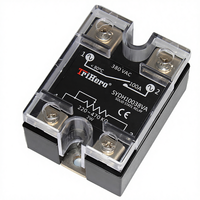 Contrôleur de commutation d'angle monophasé 100A SSR, régulateur de tension à semi-conducteurs, relais, potentiomètre de contrôle, module SSVR SCR-100VA