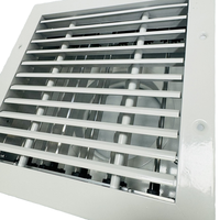 Grille de retour d'air moderne à 30 degrés en aluminium avec amortisseur et adaptateur à lame opposée