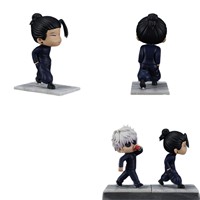 Figuras de acción de Satoru Gojo con los ojos vendados en pose de pie y Suguru Geto, muñecos de anime para niñas, regalo para fans del anime.