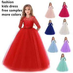 Кружевное платье с цветочным От 6 до 14 лет, 2022