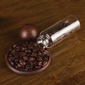 Stoples Kedap Udara Gaya Abad Pertengahan untuk Biji Kopi, Kaca Borosilikat Tinggi, Tutup Kayu Bulat, Botol Penyimpanan & Pengeluaran Teh, Aman untuk Makanan - Product Image 4