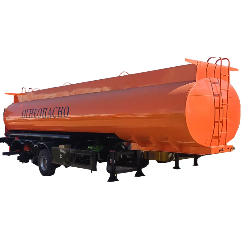 Kualitas tinggi sekitar 50000 liter fuel transport tanker semi truck trailer tangki bahan bakar untuk dijual