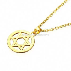 Collar con Colgante <span class=keywords><strong>de</strong></span> Estrella Pentagrama Redonda <span class=keywords><strong>de</strong></span> Plata con Baño <span class=keywords><strong>de</strong></span> Oro <span class=keywords><strong>de</strong></span> Dos Tonos, Joyería <span class=keywords><strong>de</strong></span> Moda - Product Image 2