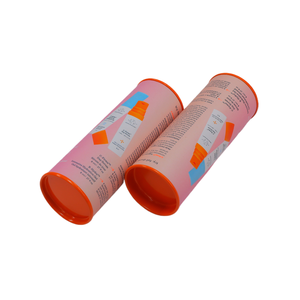 Tubo de Papel <span class=keywords><strong>Rosa</strong></span>, Cartón Rígido, Empaque Boutique Exquisito con Tapa de Plástico, Forro de Papel con Diseño <span class=keywords><strong>Pastel</strong></span>, para Cosméticos - Product Image 5