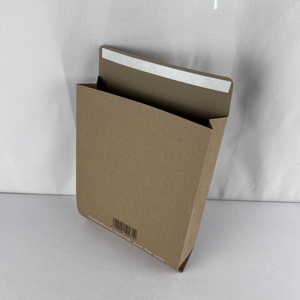 Bolsa de correo marrón personalizada, embalaje expandible de fondo plano, bolsas de correo, bolsas de ropa, embalaje para envío, transporte de correo - Product Image 4