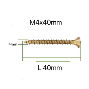 Vàng mạ kẽm gân CS đầu kurl <span class=keywords><strong>Shank</strong></span> ván vít loại sắc nét 17 điểm cắt - Product Image 4