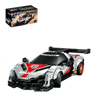 328 pièces modèle de voiture de sport de course garçons jouets assemblage bricolage bloc de construction briques Construction jouet voiture ensemble bloc de construction voiture