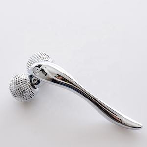 Rodillo de acupuntura masajeador de acupuntura para cuello, cabeza, mano, alivio del dolor y equipo de relajación muscular, masajeador de estiramiento facial de Metal - Product Image 2