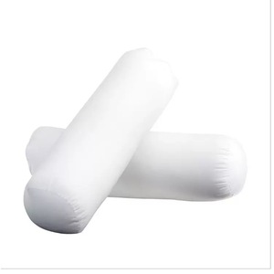 Almohada cilíndrica multifuncional de lujo con soporte para la espalda, cojín de plumas para abrazar y dormir, funda 100% algodón, esponjosa - Product Image 3